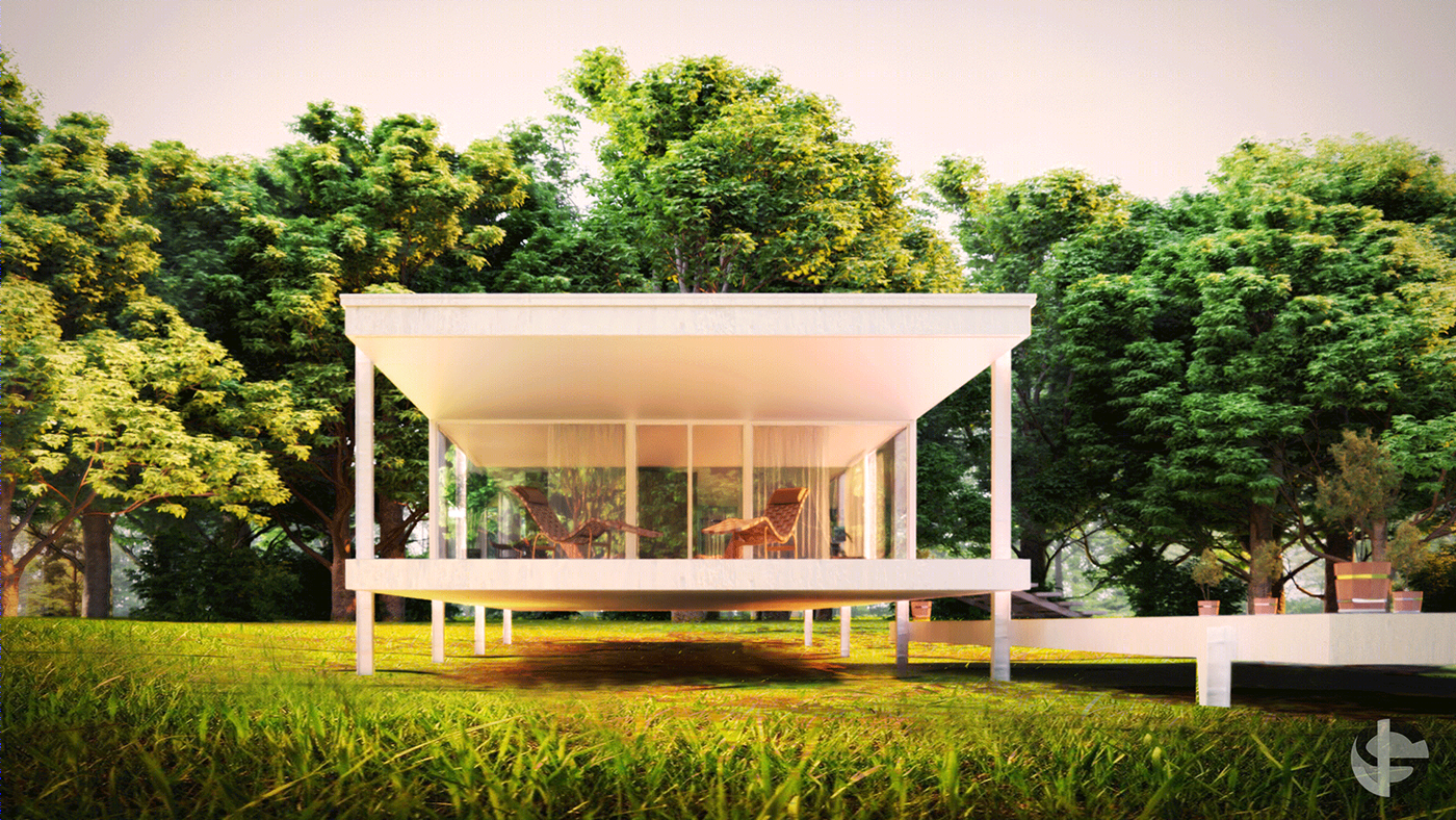 Casa Farnsworth Archviz-6