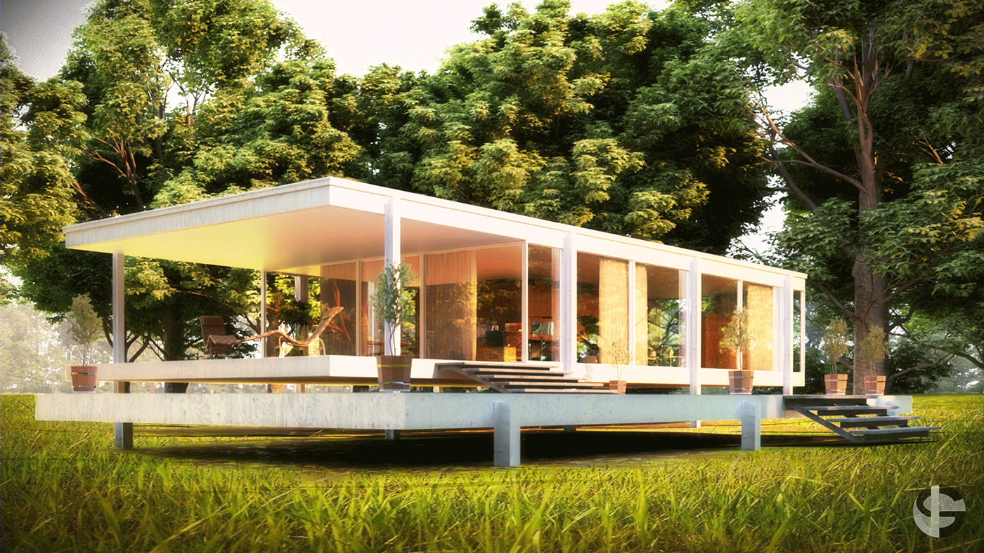 Casa Farnsworth Archviz-7