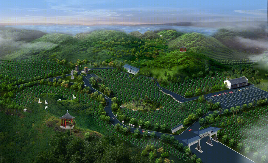 融合自然与传统的公墓设计典范——南京雨花台公墓-5