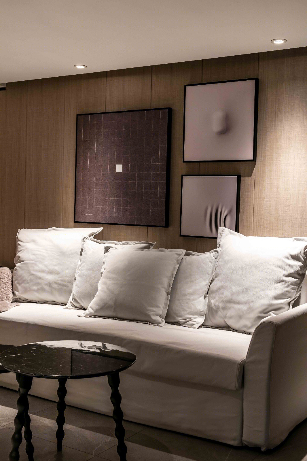 深圳高端别墅现代简约设计，竹木纤维墙板防白蚁-34