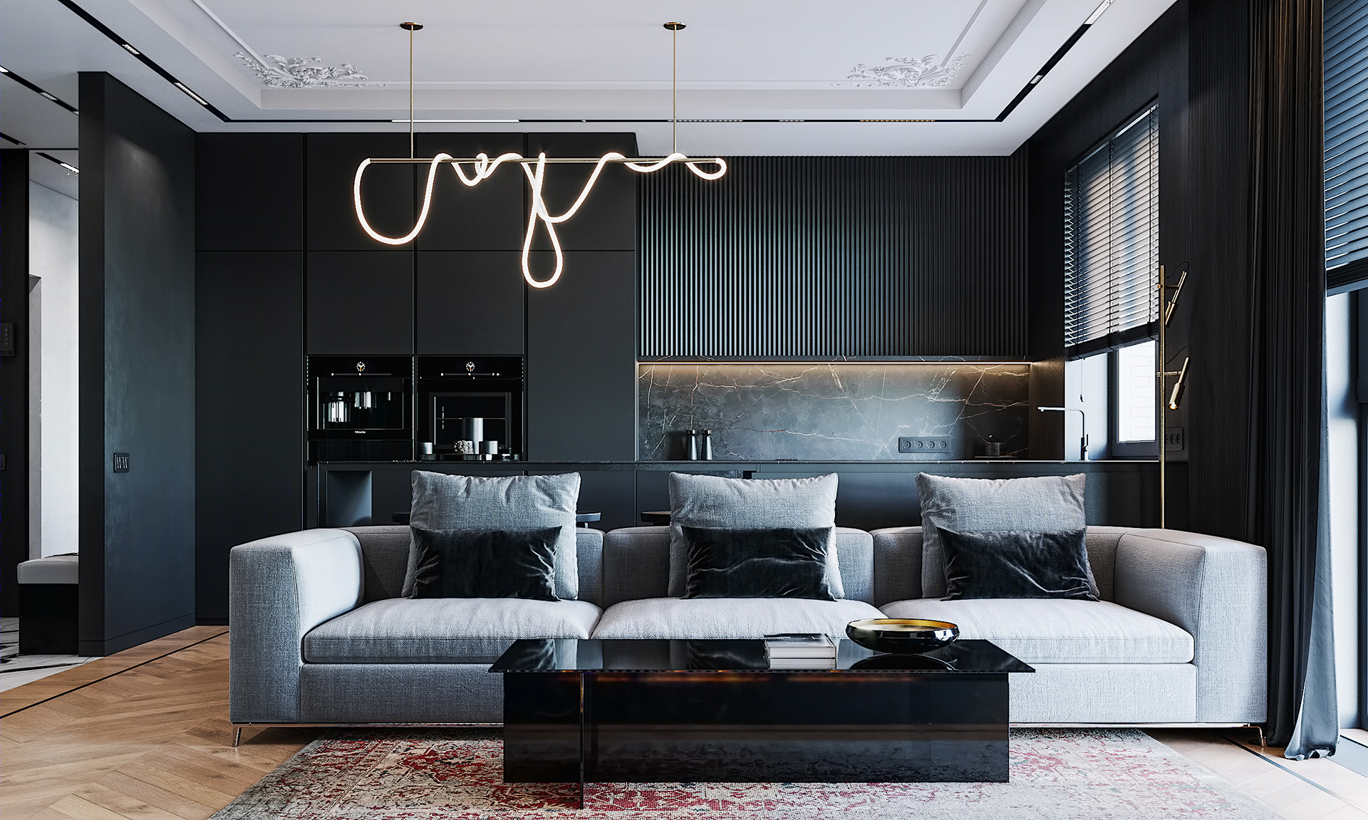 深色系的魅力，简欧效果展示-0