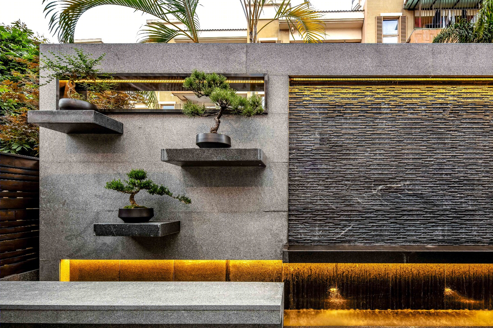 深圳高端别墅现代简约设计，竹木纤维墙板防白蚁-36