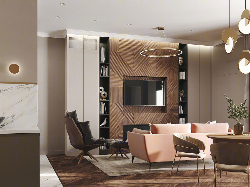 莫斯科现代公寓设计丨俄罗斯莫斯科丨MARINA OSTAPENKO,ANNA SAMSONOVA-1