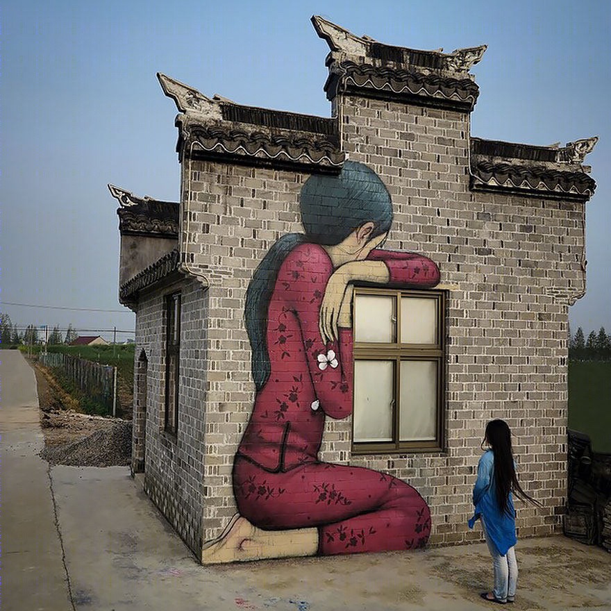 法国街头艺术家让建筑焕发新生命-6