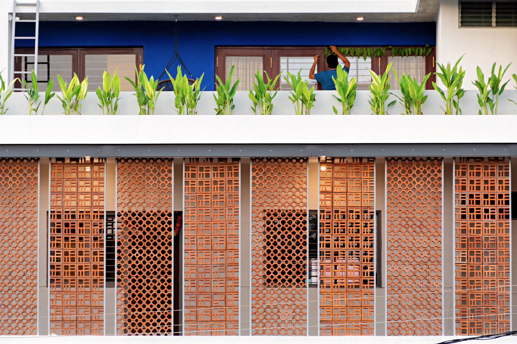 印度小城中的现代别墅改造-8