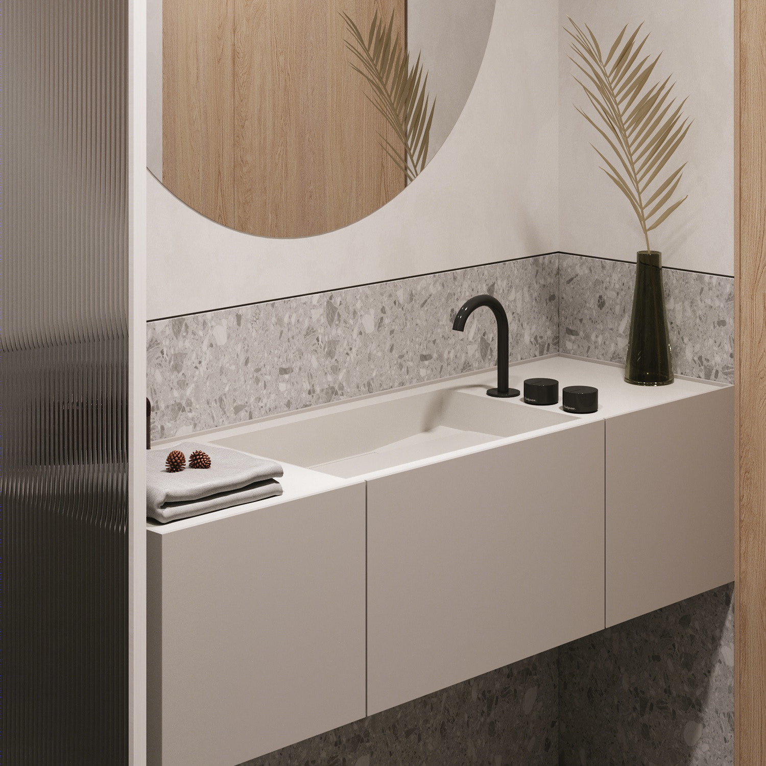 70㎡极简小户型设计，原木优雅！-10