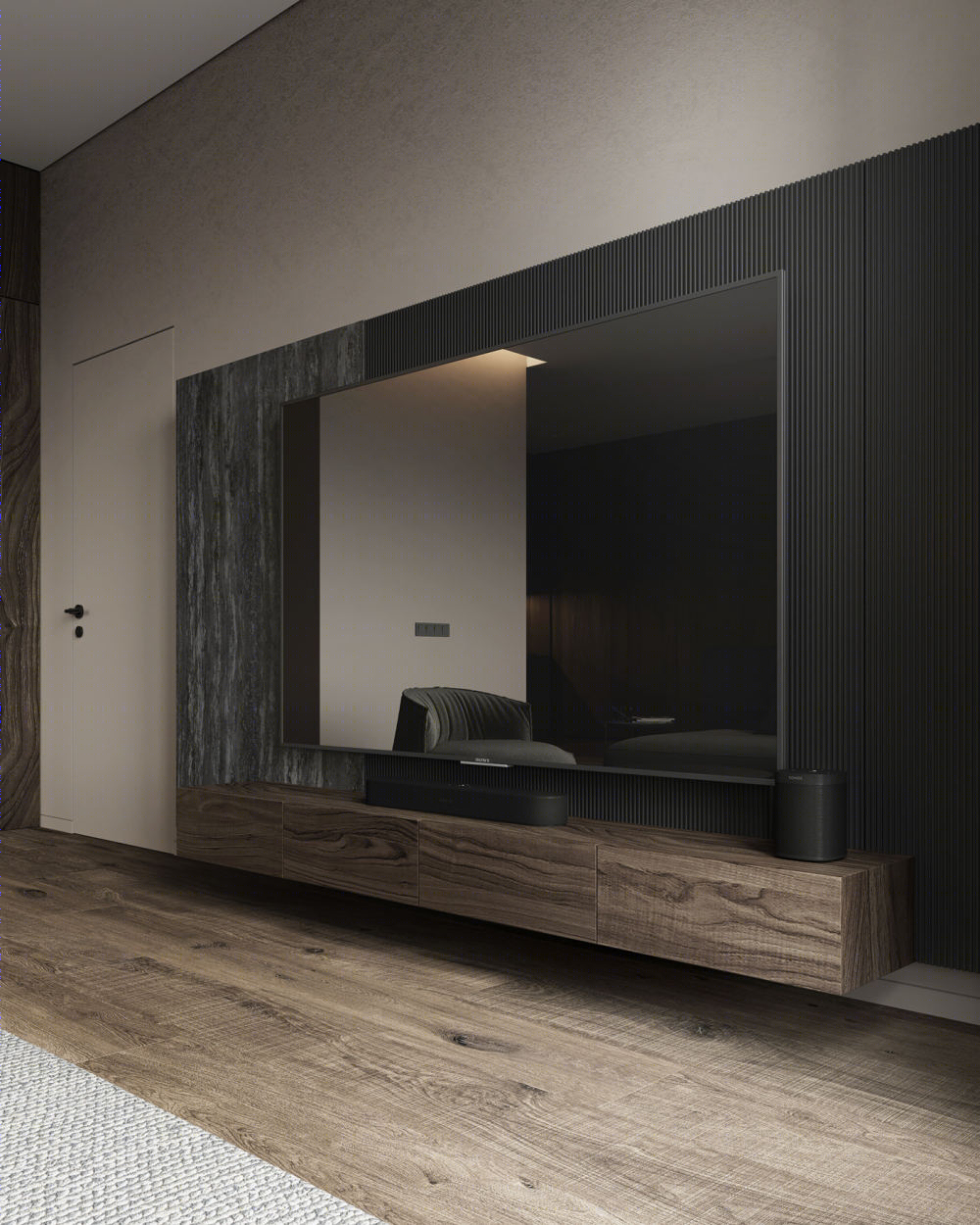 自然色彩的简约公寓设计丨Mikhail Startsev-23