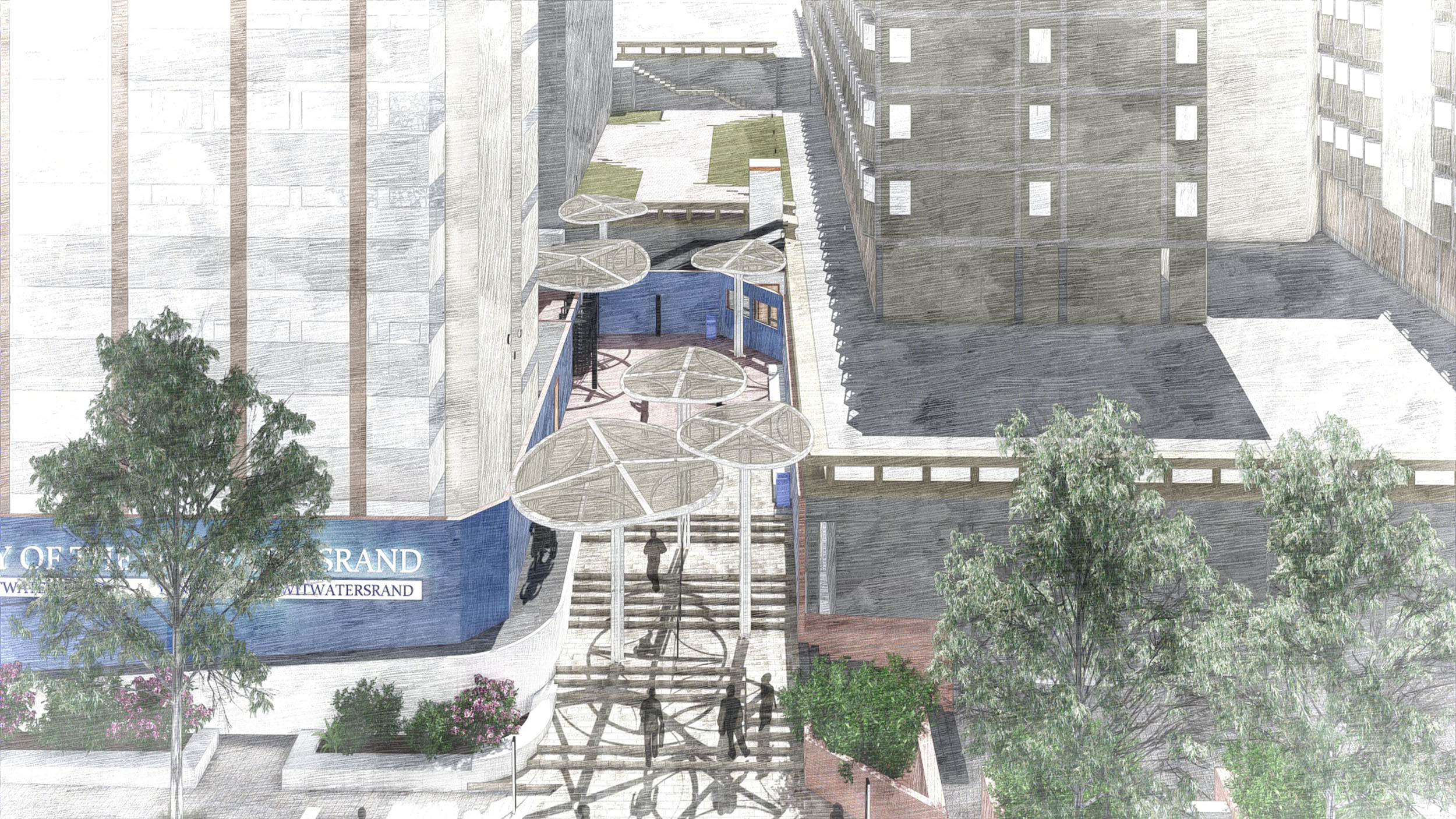 南非约翰内斯堡 Wits 大学“行人加油站”入口设计-43