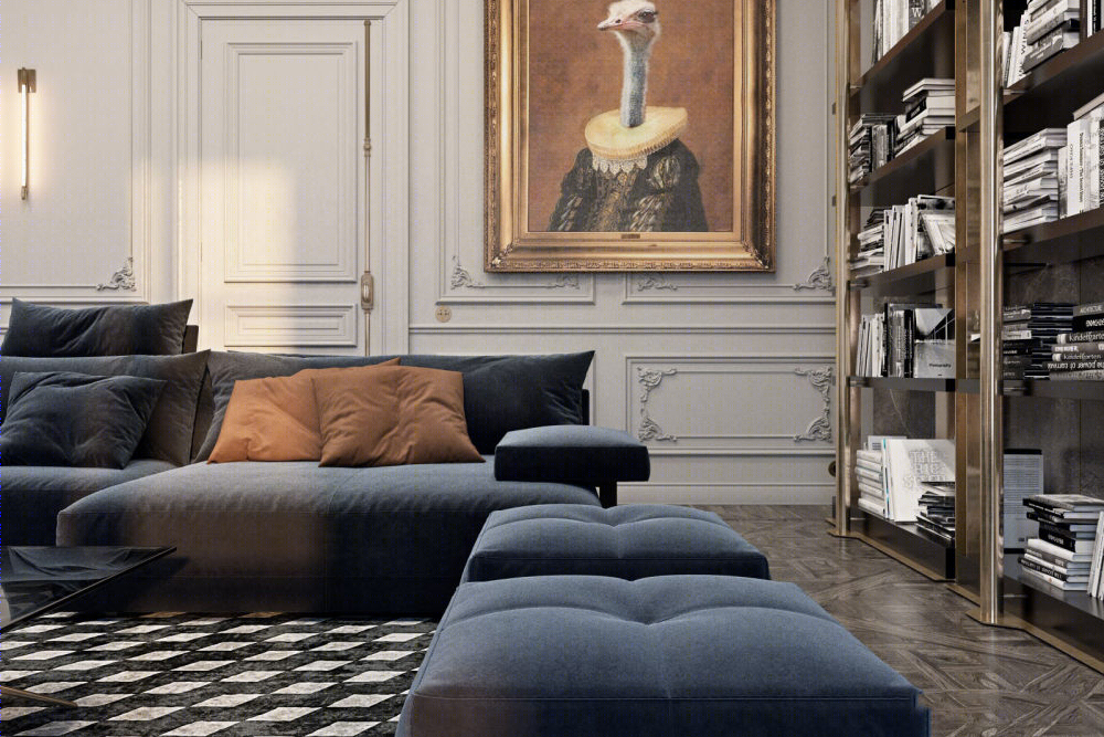 俯瞰卢浮宫·巴黎典雅私宅-10