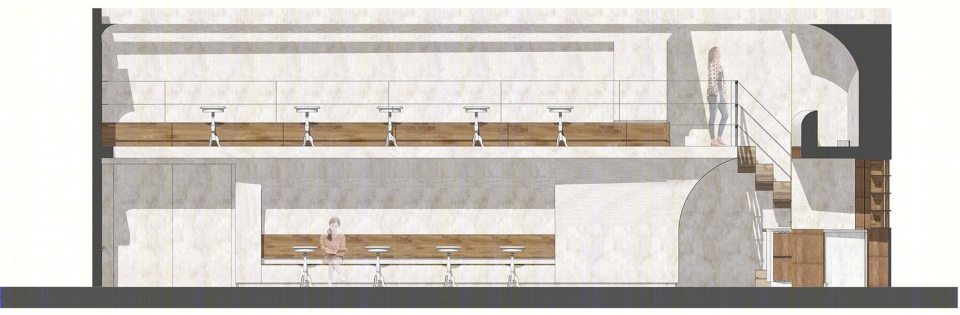 铁手咖啡大悦城店 · 社区感十足的室内改造丨力场（北京）建筑设计 Linkchance Architects-16