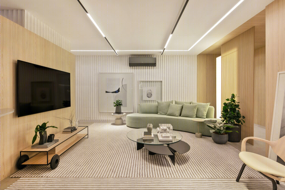 巴西宁静公寓设计，自然元素与现代化家具的融合-15