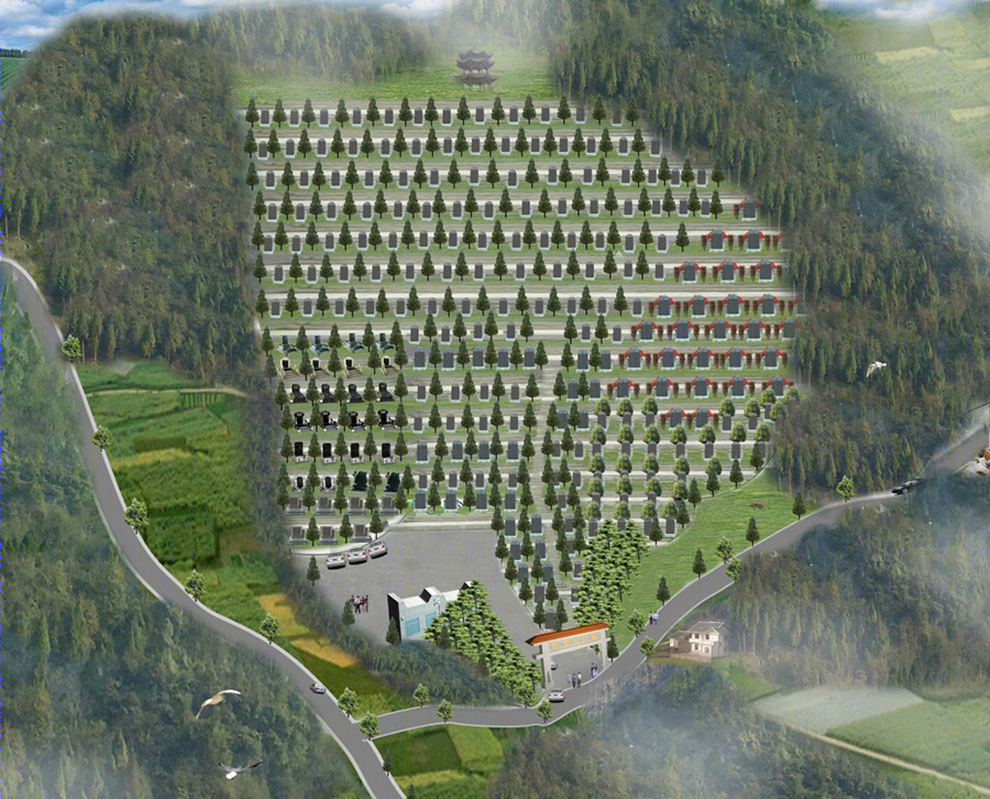 融合自然与传统的公墓设计典范——南京雨花台公墓-12