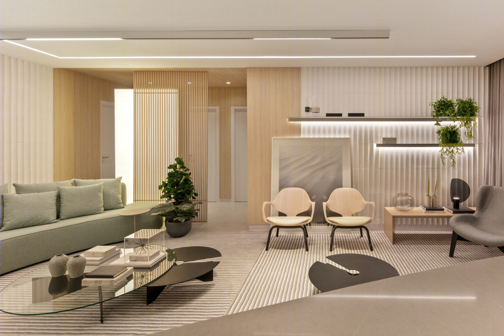 巴西宁静公寓设计，自然元素与现代化家具的融合-17