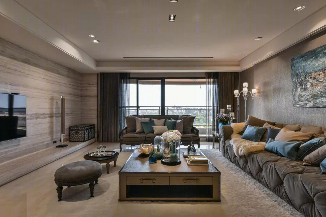 如文艺复兴般瑰丽风雅，湛蓝唯美 330 m2 豪宅设计 | 彩韵设计-5