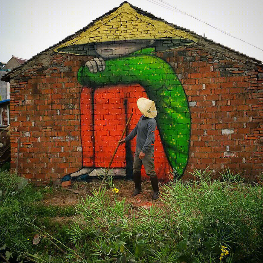 法国街头艺术家让建筑焕发新生命-13