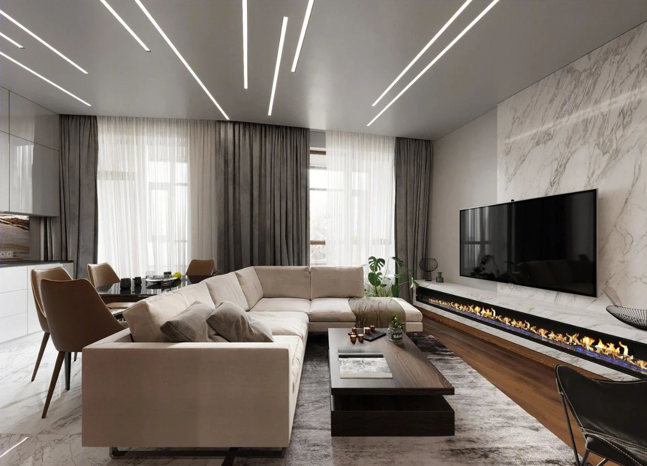 85㎡现代简约公寓设计丨LESH Studio-6