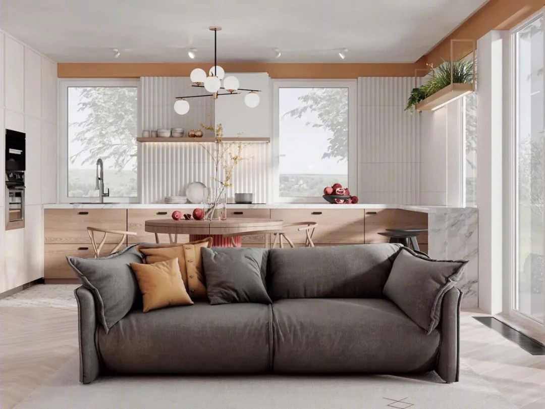 高明度色彩碰撞，打造时尚家居空间-14