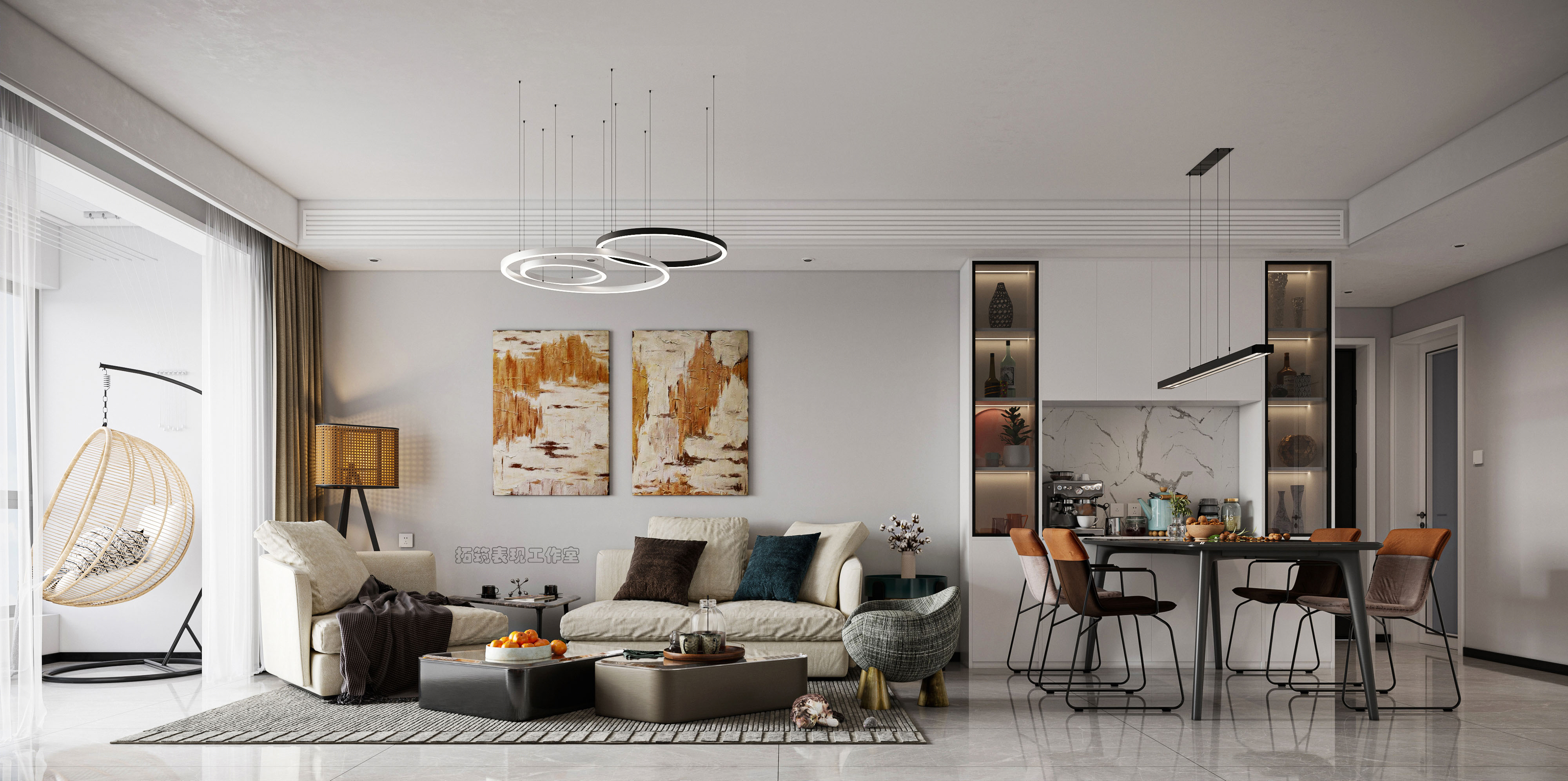 TZ·DESIGN 现代风格平层设计丨TZ_DESIGN-5