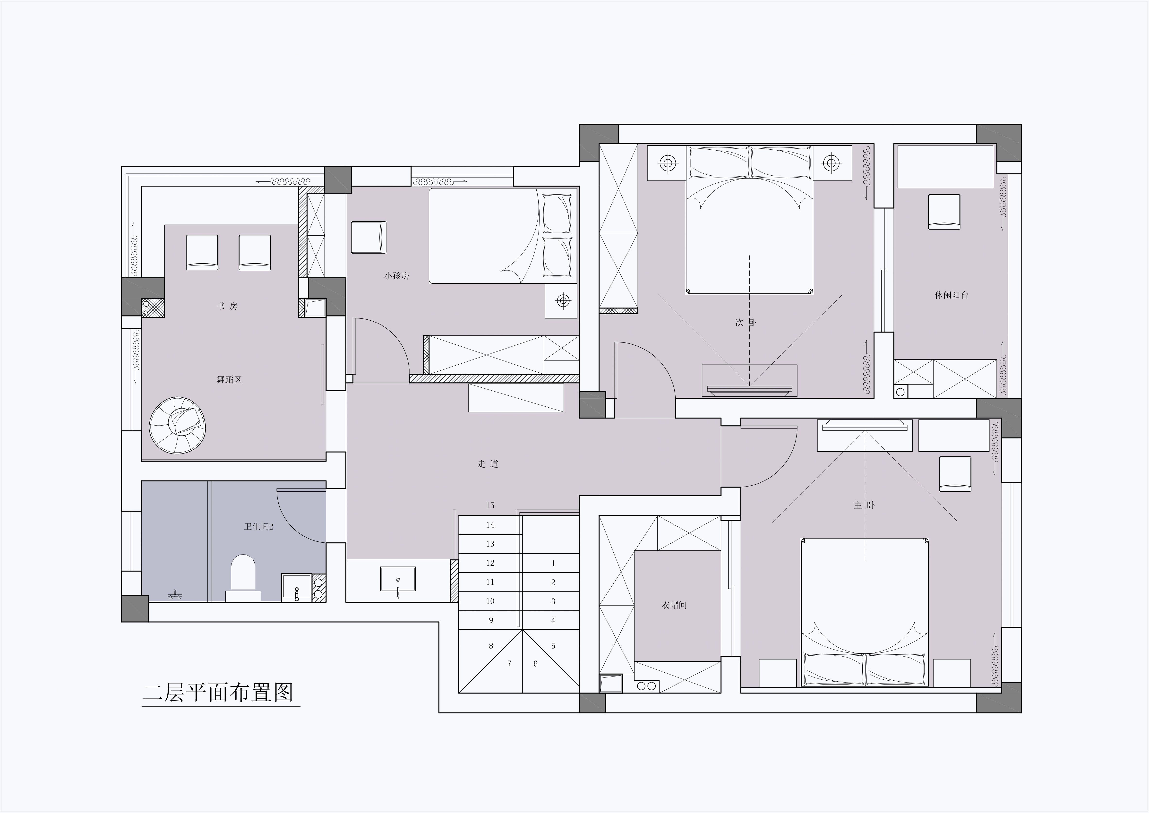 现代极简风——富春红郡叠排（180方）-2