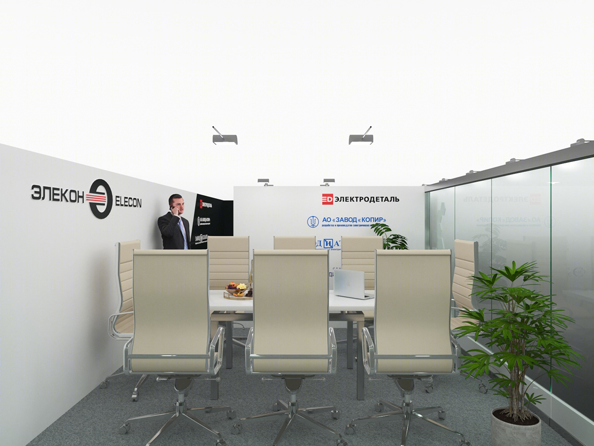 Anastasiya Gushchina丨展厅丨Exhibition stand for an electrical company-6
