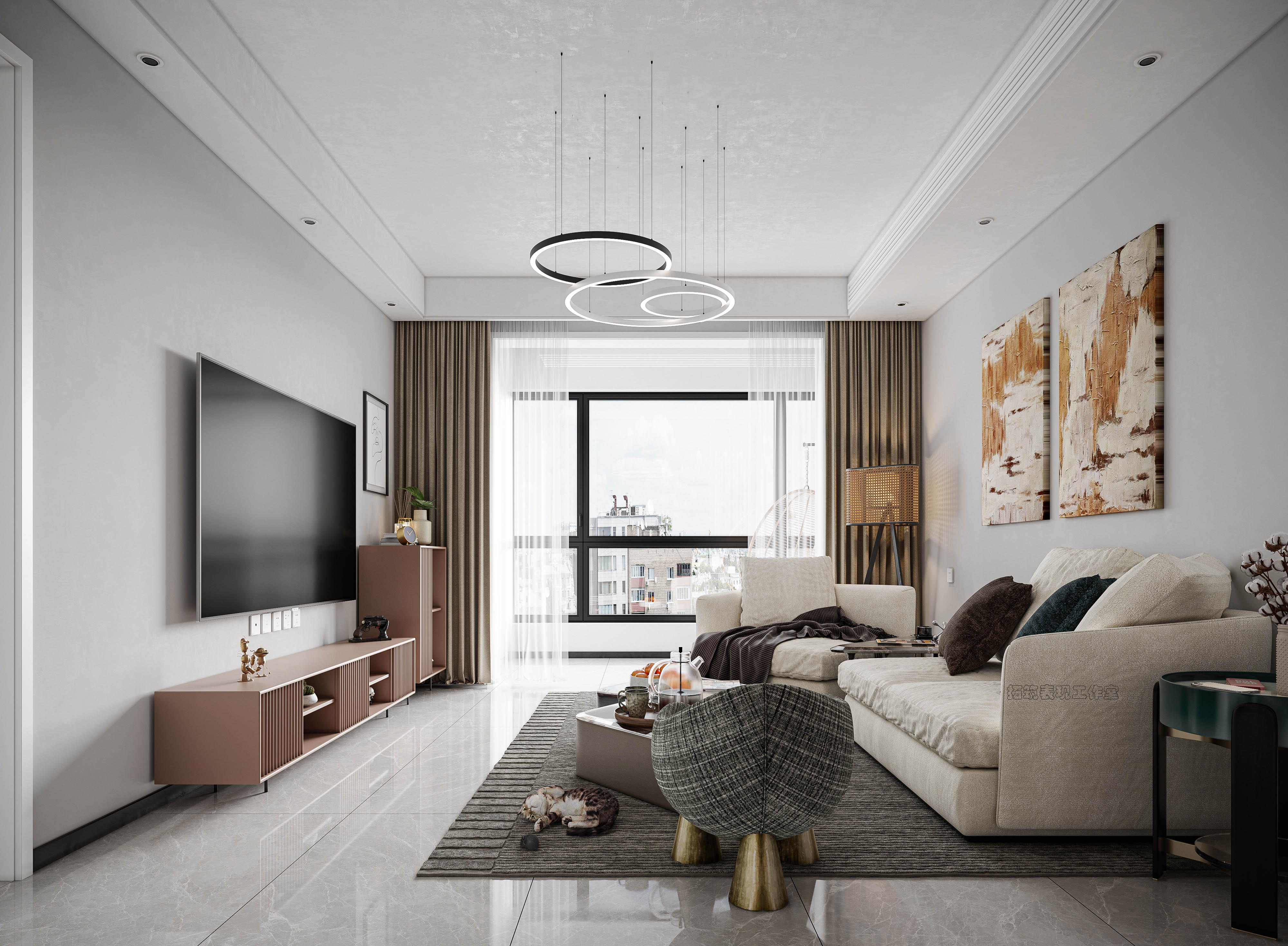 TZ·DESIGN 现代风格平层设计丨TZ_DESIGN-7