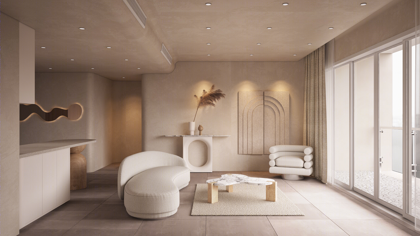 侘寂风平层设计|越南-0