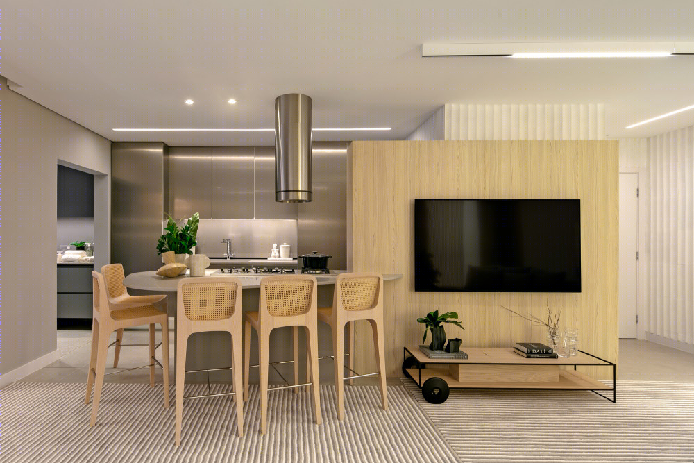 巴西宁静公寓设计，自然元素与现代化家具的融合-23