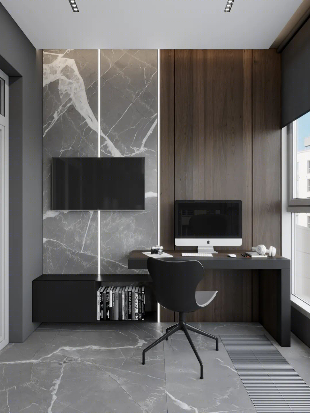 DE&DE 新作 | 95m²简约私宅,大理石与原木的和谐-66