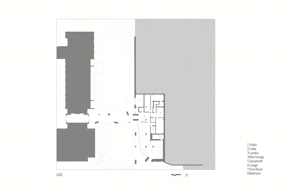 美国 RISD 北部办公大厅(2019)(NADAAA)设计 · 融入环境的创意建筑-46