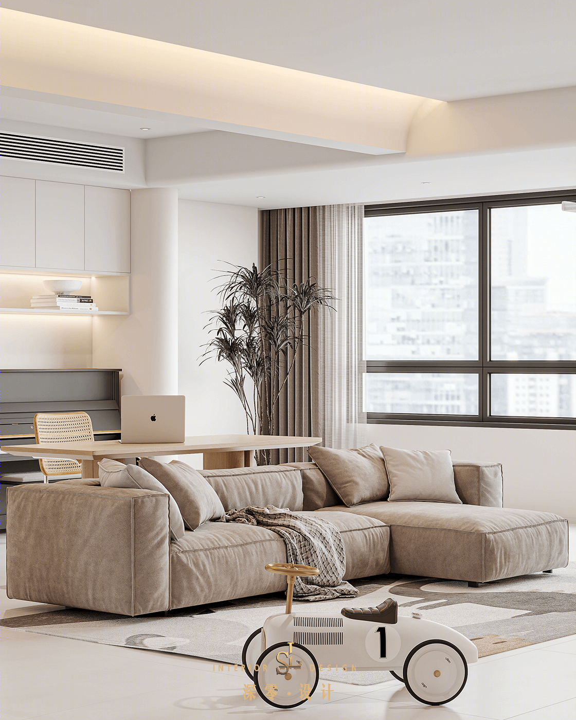 合肥 137㎡亲子互动宅丨中国合肥丨深零设计-22