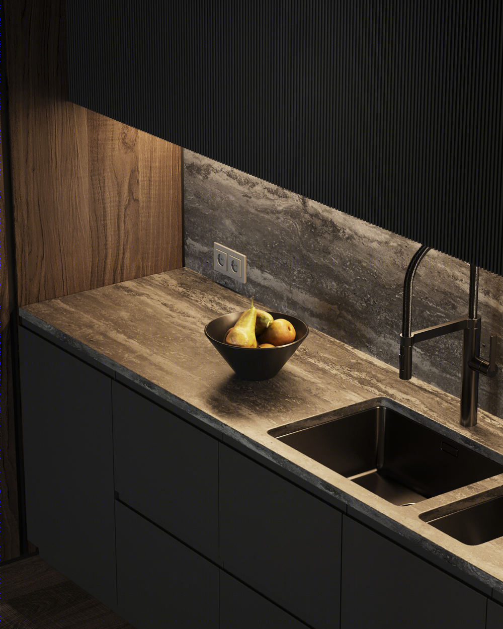 自然色彩的简约公寓设计丨Mikhail Startsev-33