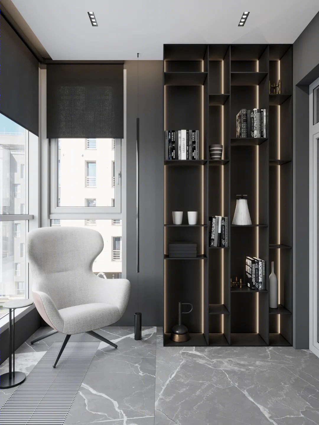DE&DE 新作 | 95m²简约私宅，大理石与原木的和谐-68