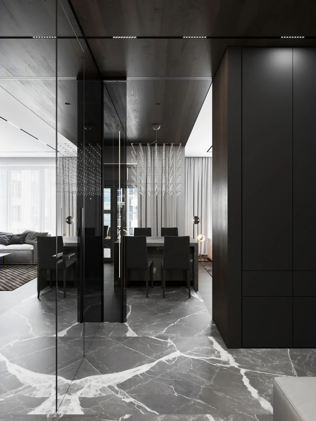 DE&DE 新作 | 95m²简约私宅，大理石与原木的和谐-69