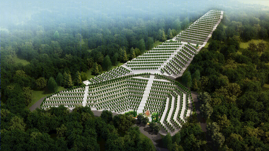 融合自然与传统的公墓设计典范——南京雨花台公墓-17