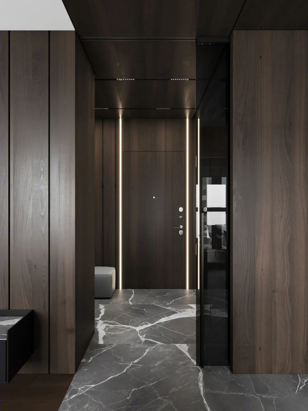 DE&DE 新作 | 95m²简约私宅，大理石与原木的和谐-70