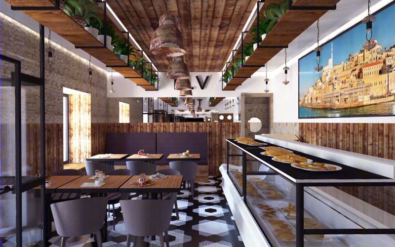 2018 年未实现的现代犹太餐厅设计-2