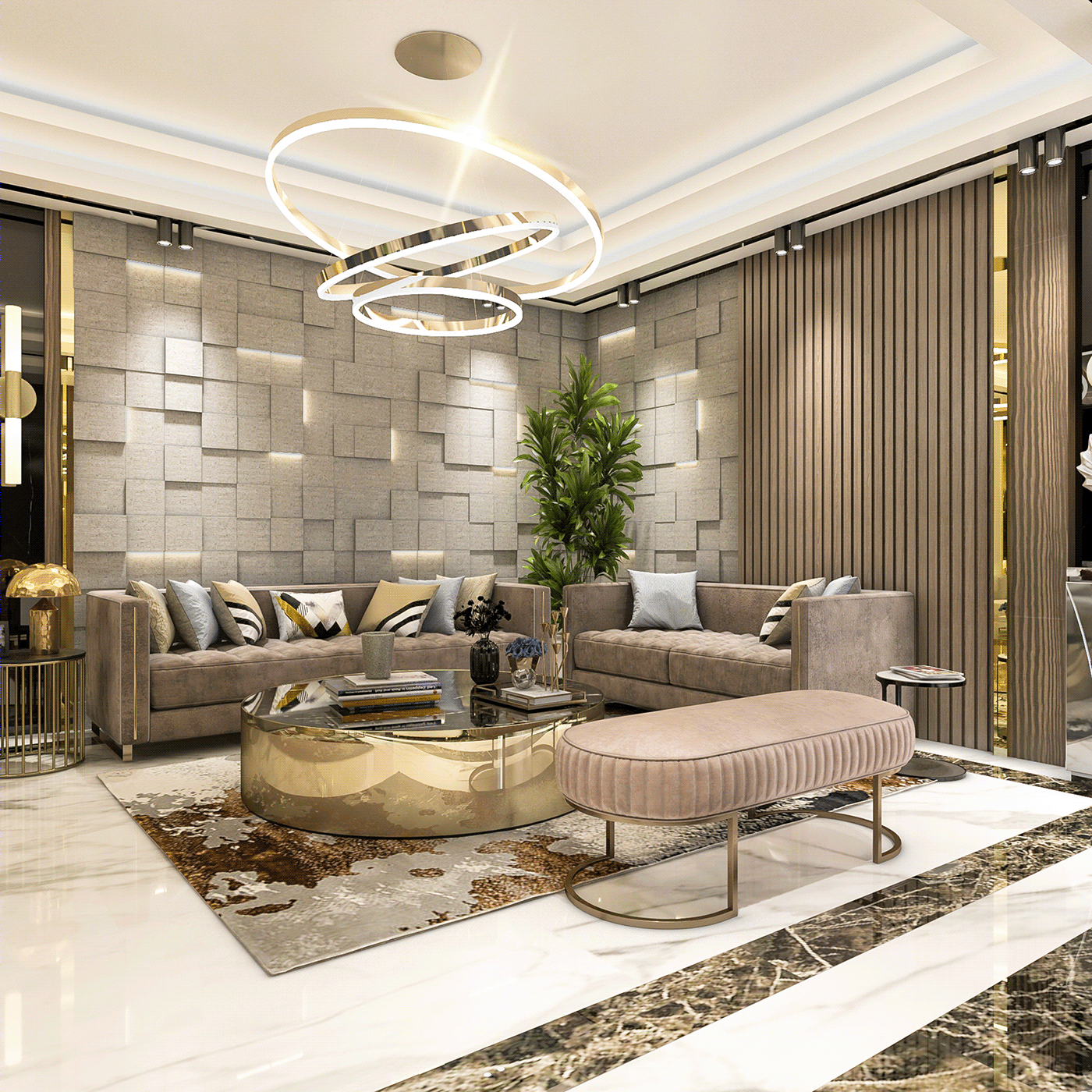 Anastasiya Gushchina丨平层丨Reception for Villa-3