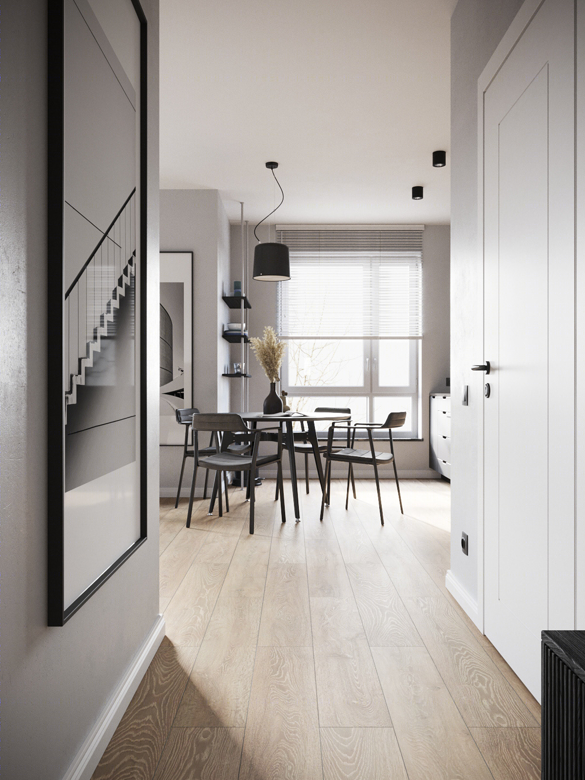 Scala Apartments 现代简约风设计丨@artur.tamiola@el.design.3d-9