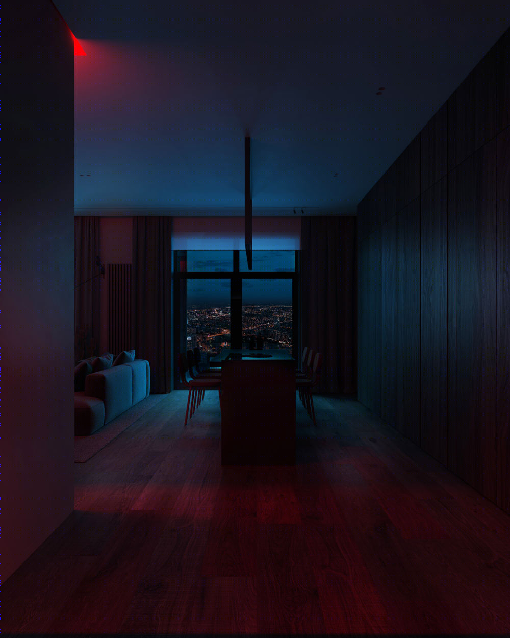 自然色彩的简约公寓设计丨Mikhail Startsev-38