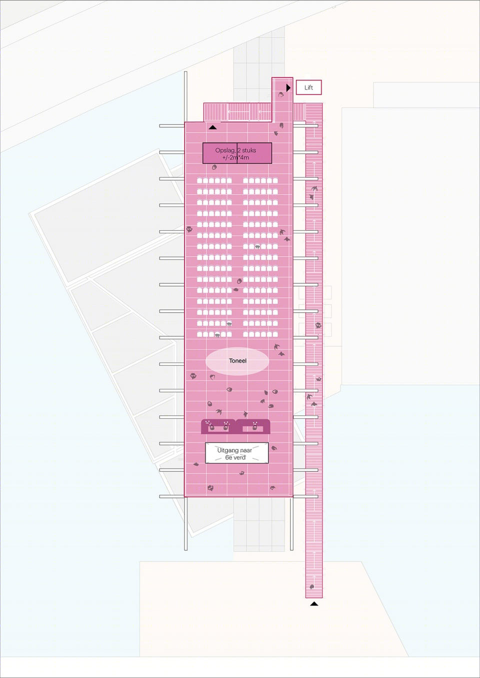 鹿特丹粉色屋顶平台丨荷兰鹿特丹丨MVRDV-31