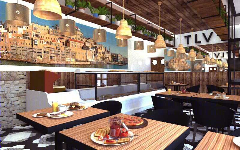 2018 年未实现的现代犹太餐厅设计-6