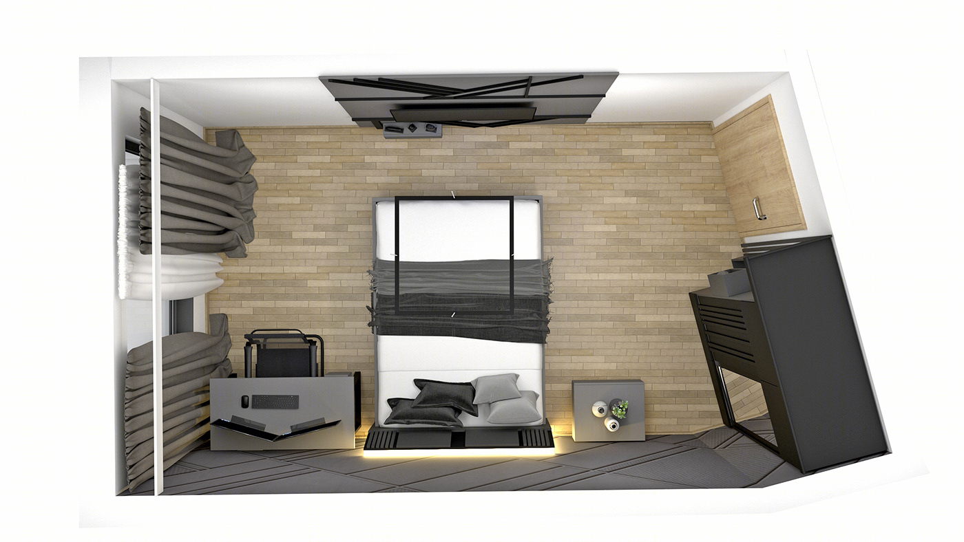 Anastasiya Gushchina丨平层丨2 bedroom flat for 2 brothers-2
