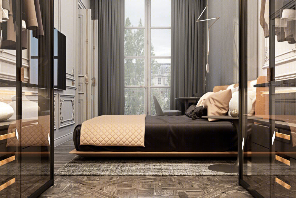 俯瞰卢浮宫·巴黎典雅私宅-26