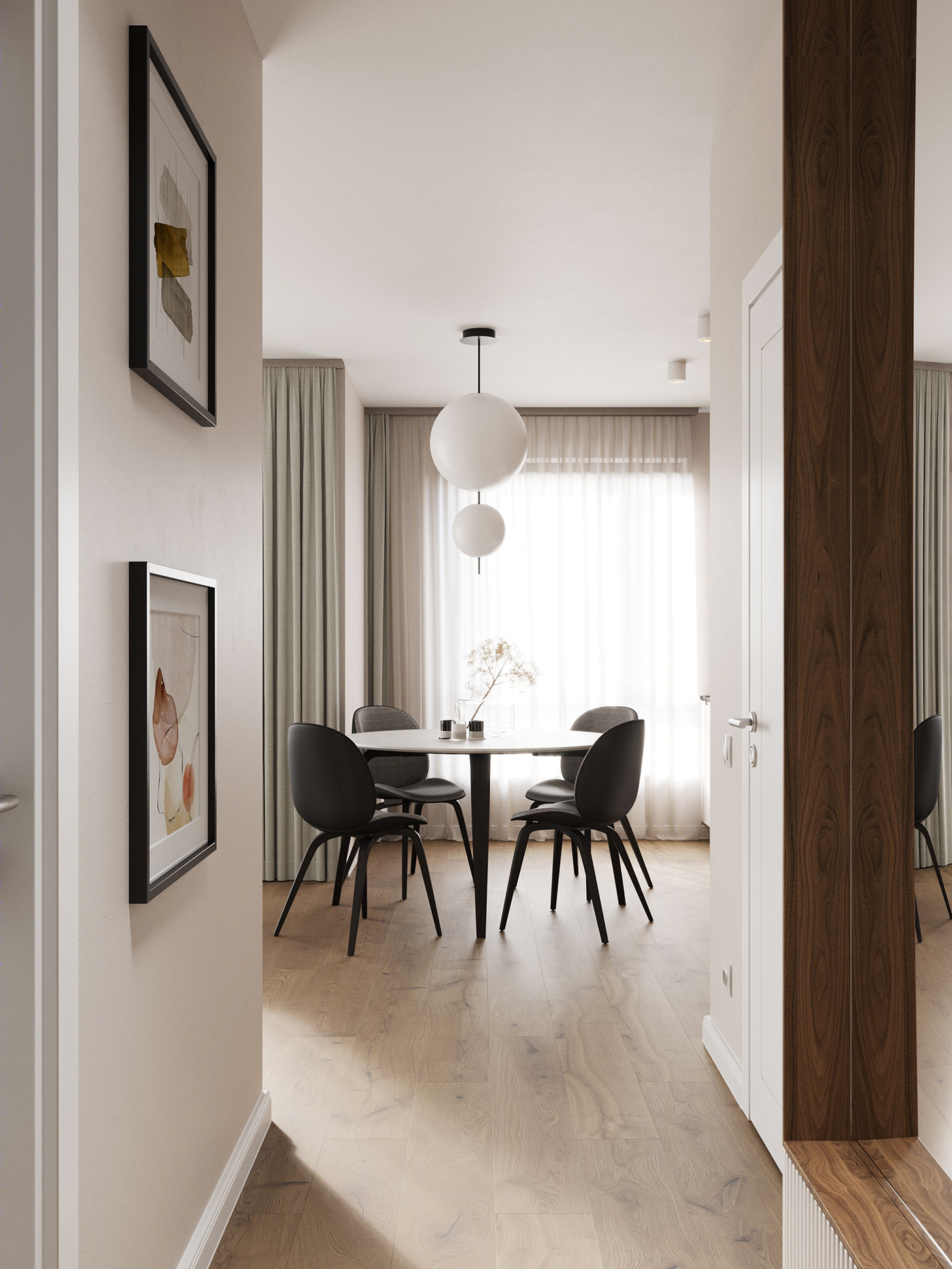 Scala Apartments 现代简约风设计丨@artur.tamiola@el.design.3d-13
