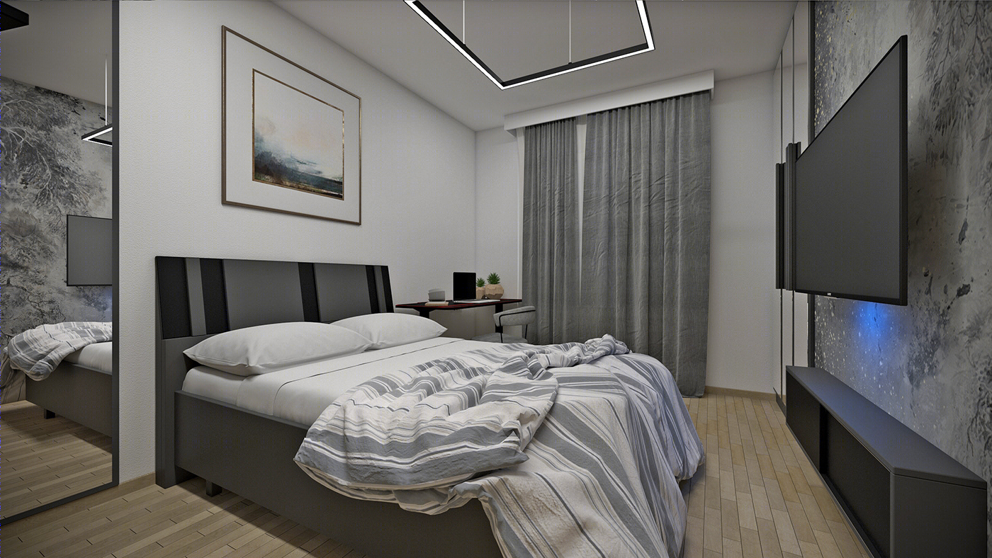 Anastasiya Gushchina丨平层丨2 bedroom flat for 2 brothers-4