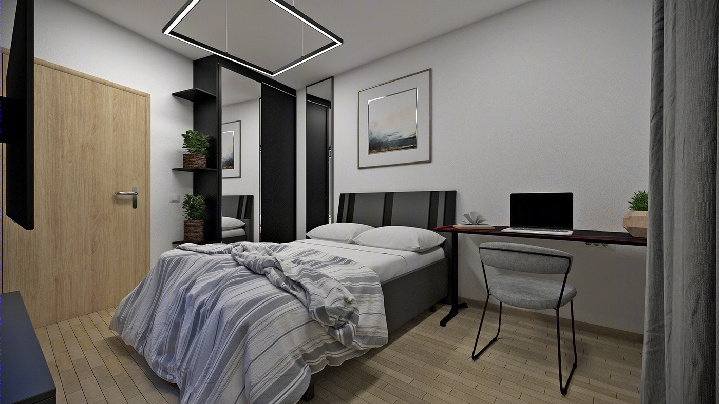 Anastasiya Gushchina丨平层丨2 bedroom flat for 2 brothers-5