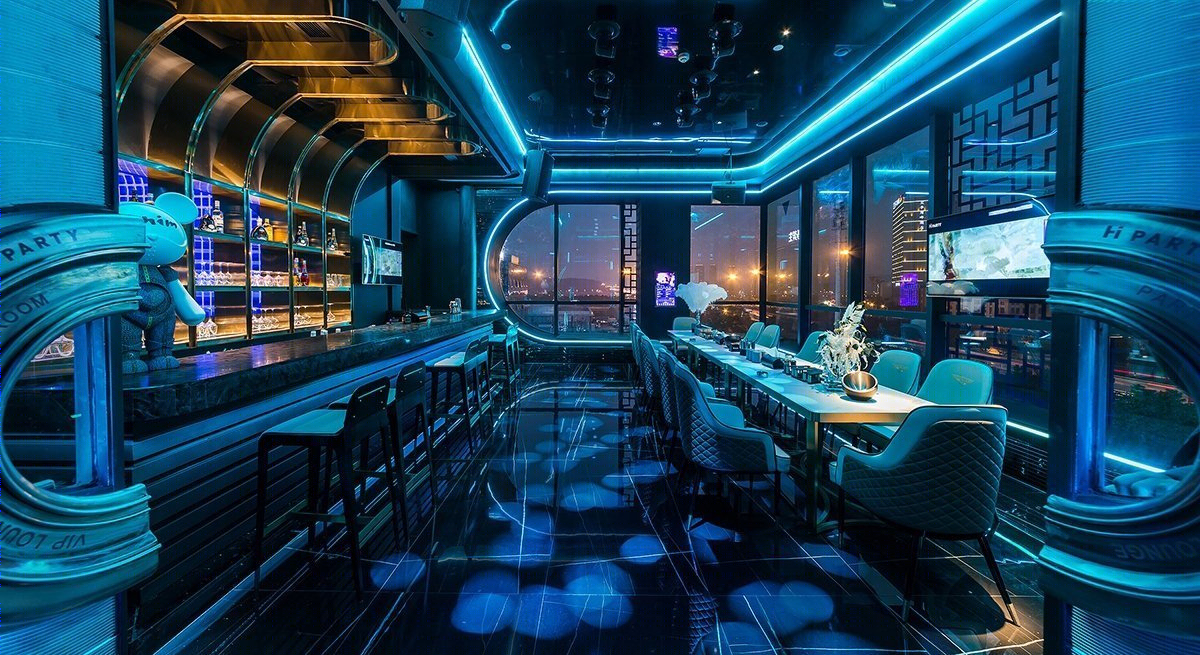 长沙 HI PARTY KTV 阳光 100 店丨中国长沙丨深圳黑卡娱乐设计事务所-17