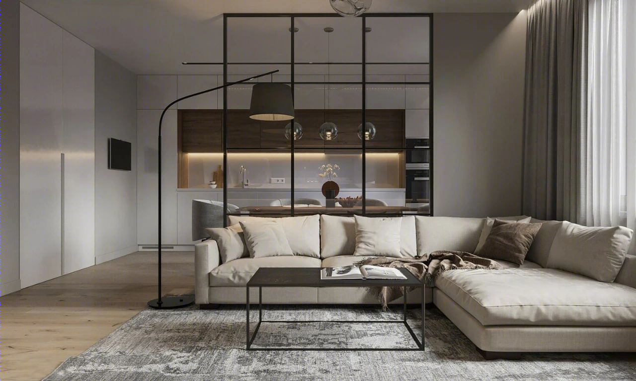 85㎡现代简约公寓设计丨LESH Studio-23