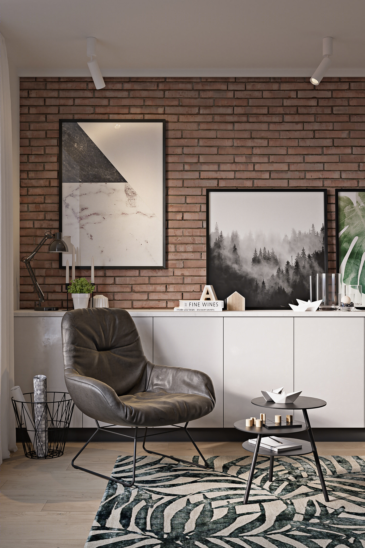 Anastasiya Gushchina丨公寓丨Various interior visualisations-7