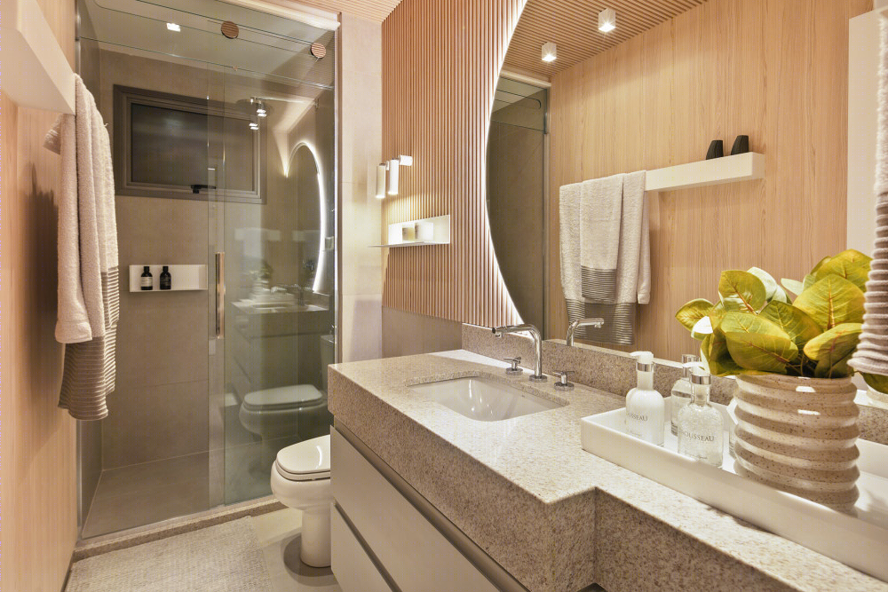 巴西宁静公寓设计，自然元素与现代化家具的融合-34